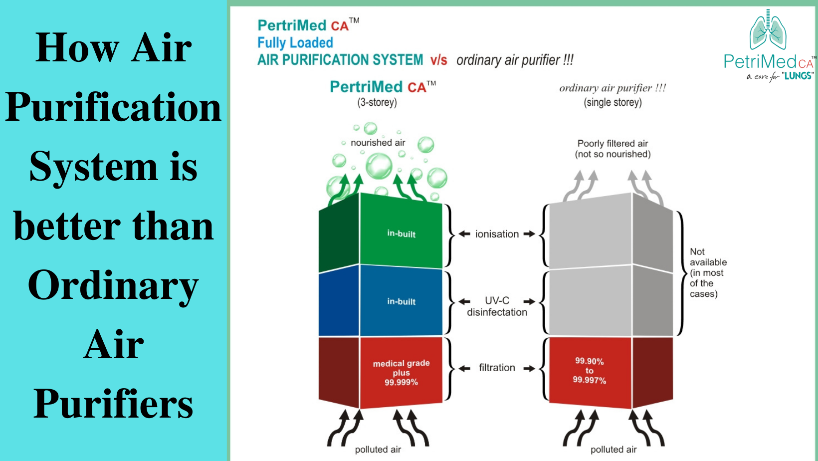 How Air Purification System is better than Ordinary Air Purifiers - PetriMed CA